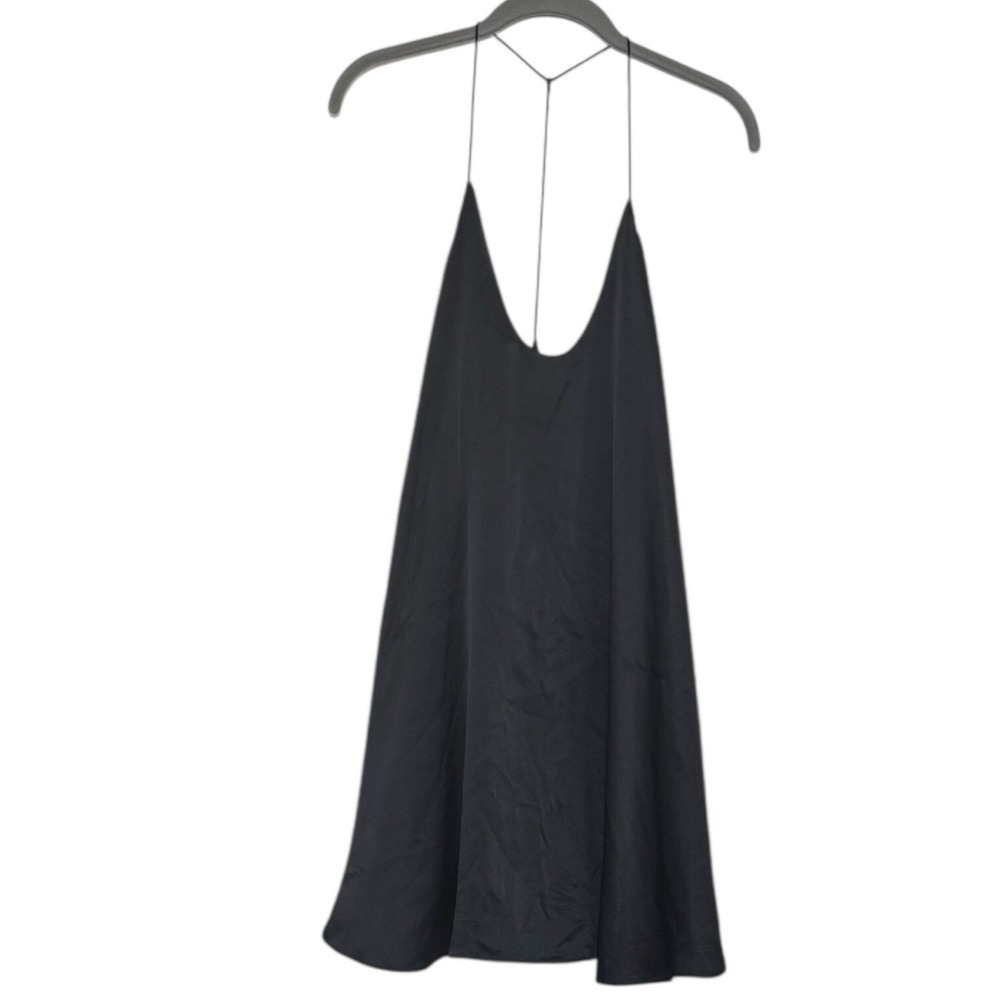 Cami NYC Silk Mini Slip Dress Black Medium Charmeuse Minimalist Luxury A-Line
